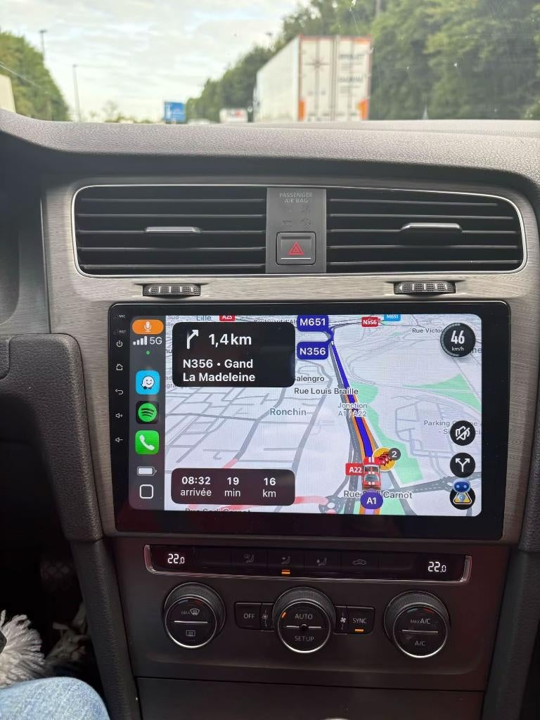 Volkswagen Golf 7 | Apple CarPlay & Android | Zwart / Grijs, Auto diversen, Autoradio's, Nieuw, Ophalen of Verzenden, X, X