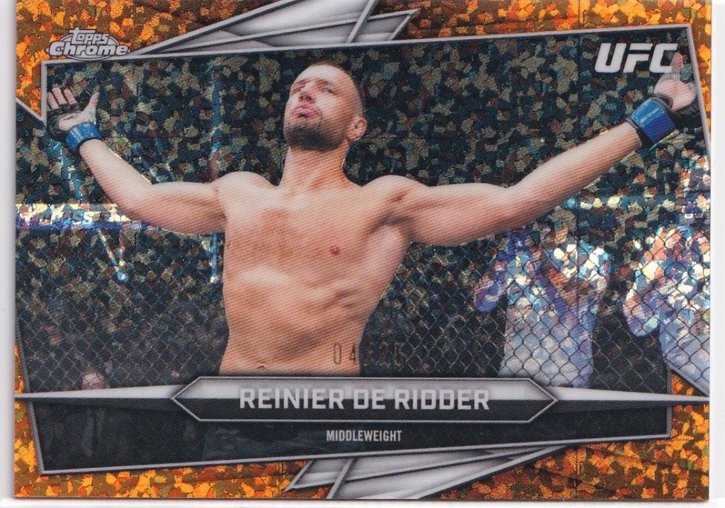 Reinier De Ridder Orange Mini-Diamond Refractor #38 /25, Topps Chrome, Verzenden, Nieuw, Overige sporten