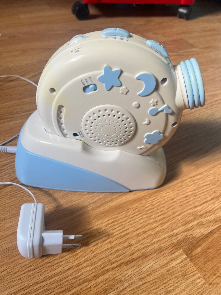 muziekdoos met projector, Ophalen