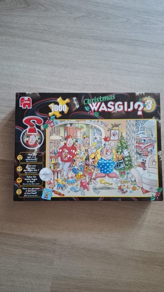 Wasgij puzzel 1000 stukjes - Kerst, Ophalen of Verzenden, 500 t/m 1500 stukjes, Zo goed als nieuw, Legpuzzel