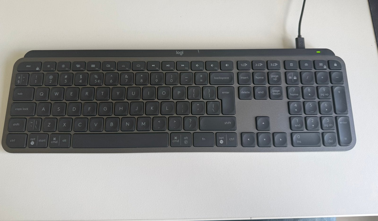 Logitech MX Keys Draadloos Toetsenbord - QWERTY, Computers en Software, Toetsenborden, Multimediatoetsen, Ophalen of Verzenden