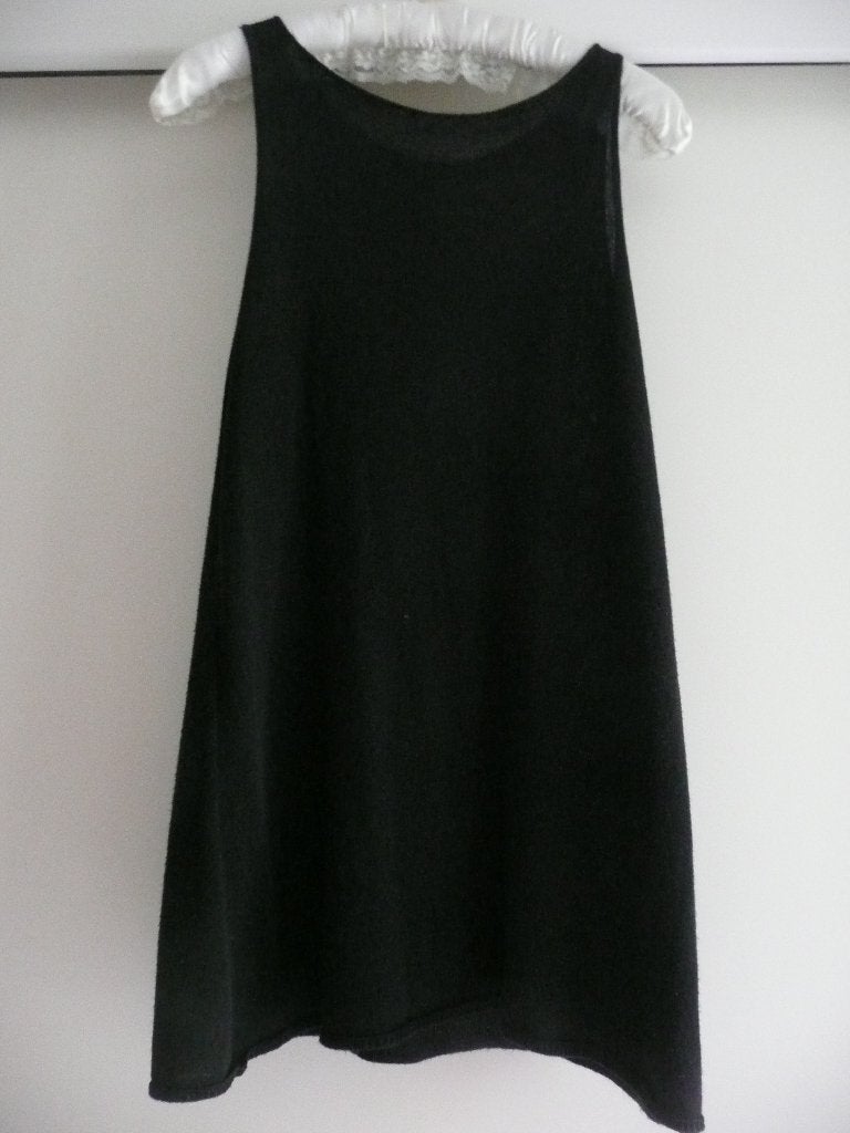 Sarah Pacini tuniek jurk mouwloos zwart maat 38 40, Kleding | Dames, Ophalen of Verzenden, Zo goed als nieuw, Maat 38/40 (M), Zwart