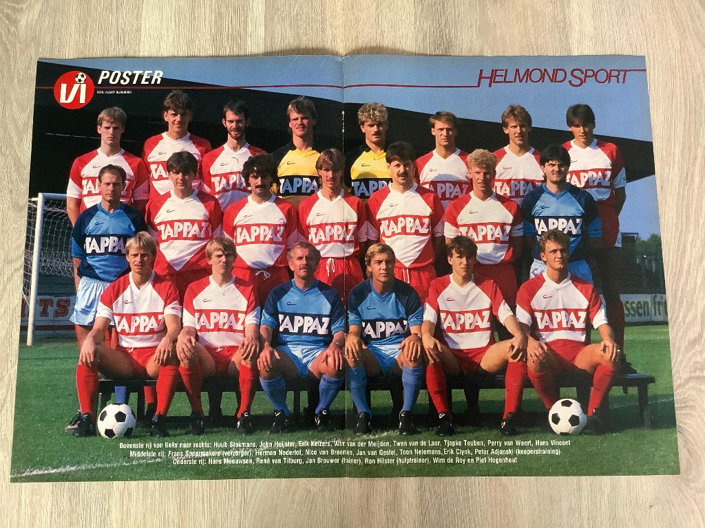 Poster Helmond Sport Half Jaren 80, Ophalen of Verzenden, Zo goed als nieuw, Overige binnenlandse clubs, Poster, Plaatje of Sticker