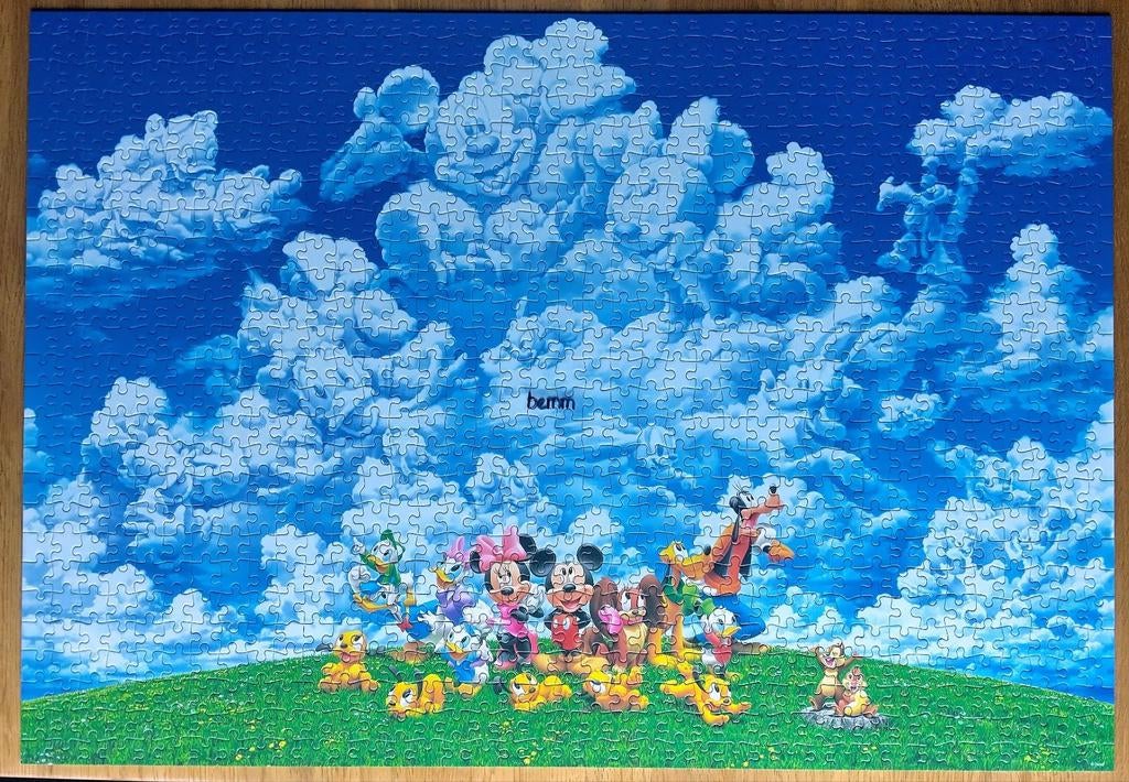 Disney puzzel Tenyo, Ophalen of Verzenden, 500 t/m 1500 stukjes, Zo goed als nieuw, Legpuzzel