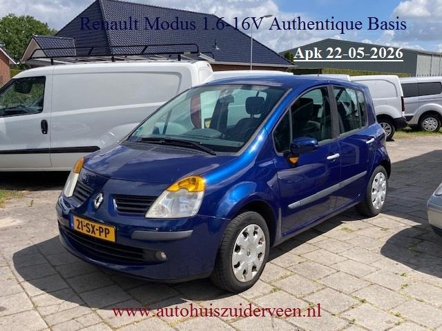 RENAULT Modus 1.6 16V E4 Authentique, Auto's, Renault, Bedrijf, Te koop, Modus, ABS, Airbags, Airconditioning, Alarm, Boordcomputer