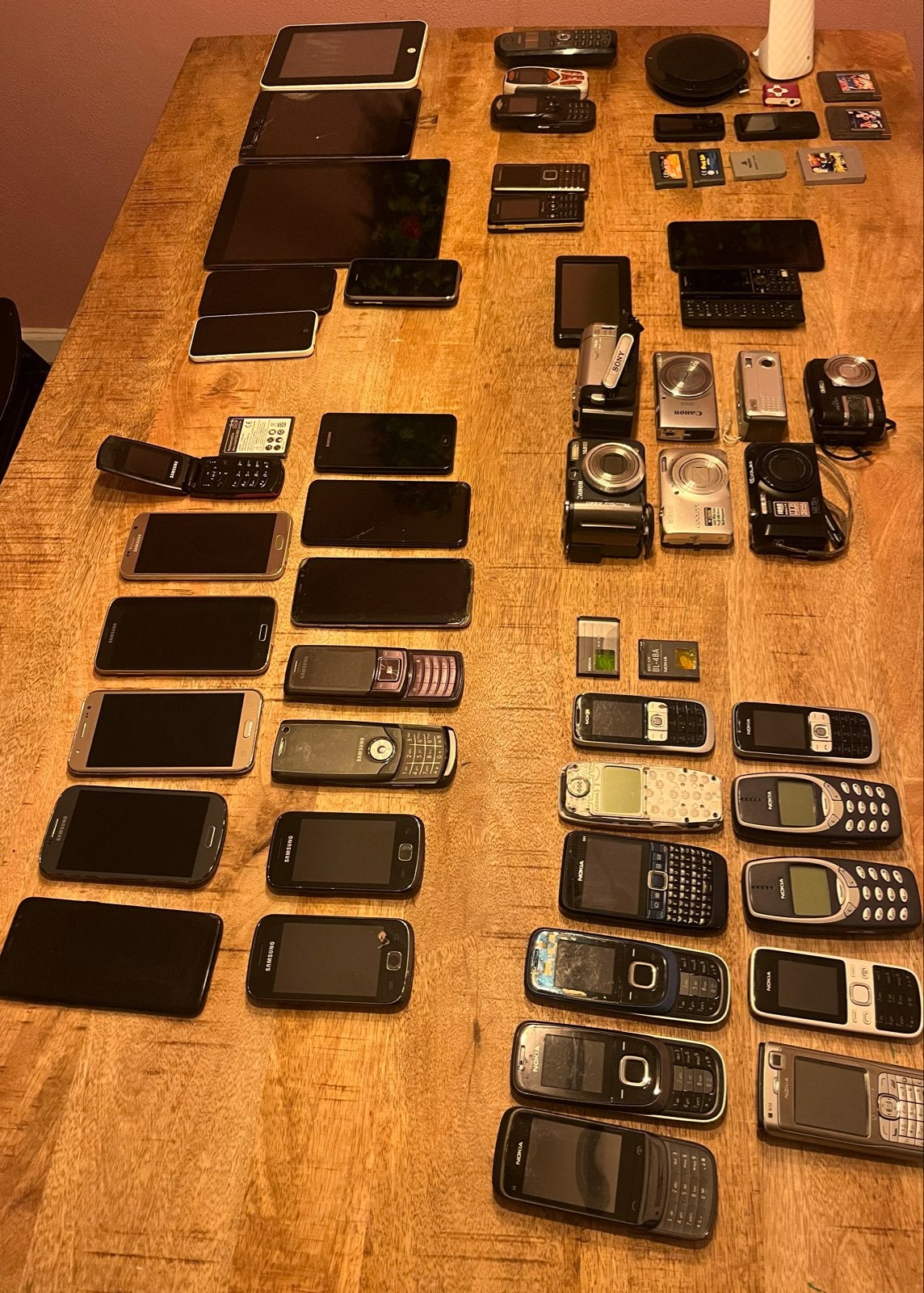 Grote partij telefoons, tablets, camera's; Apple, Nokia, sam, Gebruikt, Overige modellen, Ophalen of Verzenden, Minder dan 3 megapixel