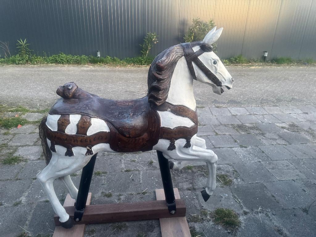 groot carrouselpaard op standaard, Ophalen of Verzenden