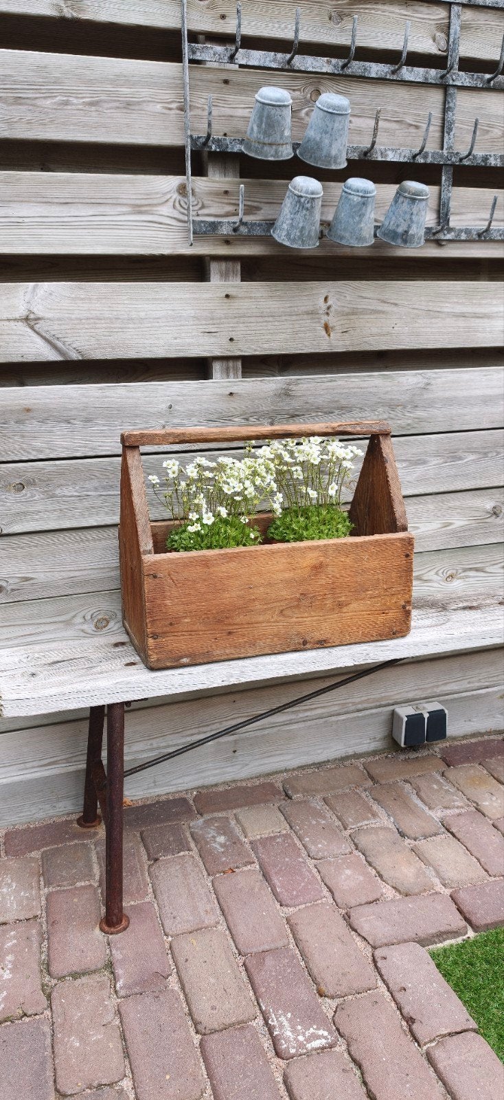 Houten gereedschapskist / bak, Antiek en Kunst, Ophalen of Verzenden