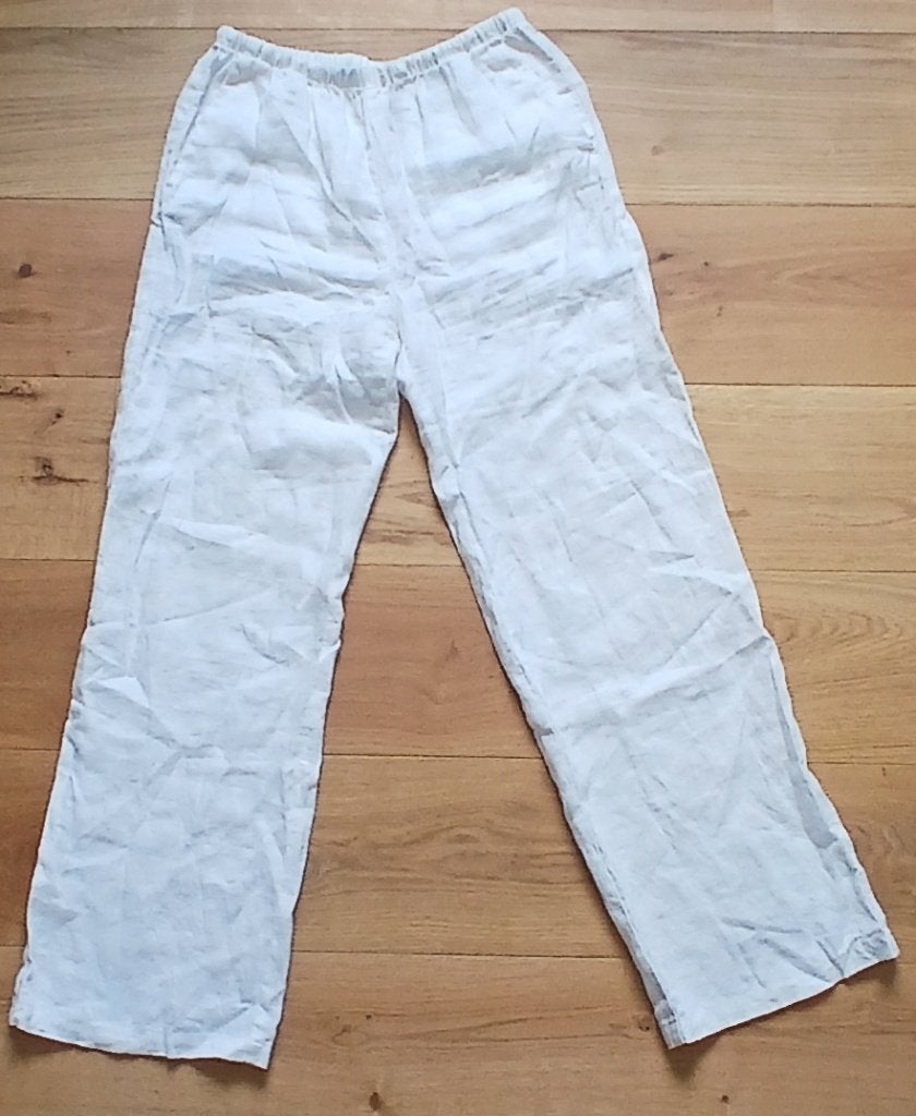 broek, H&M, Wit, Ophalen of Verzenden, Zo goed als nieuw
