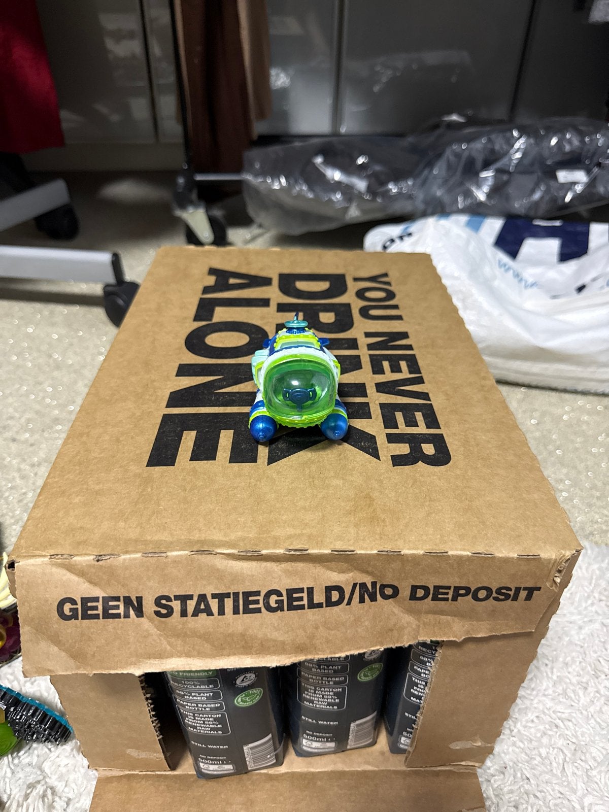 Leuk speelgoed autootje met astronauten thema, Ophalen of Verzenden, Gebruikt