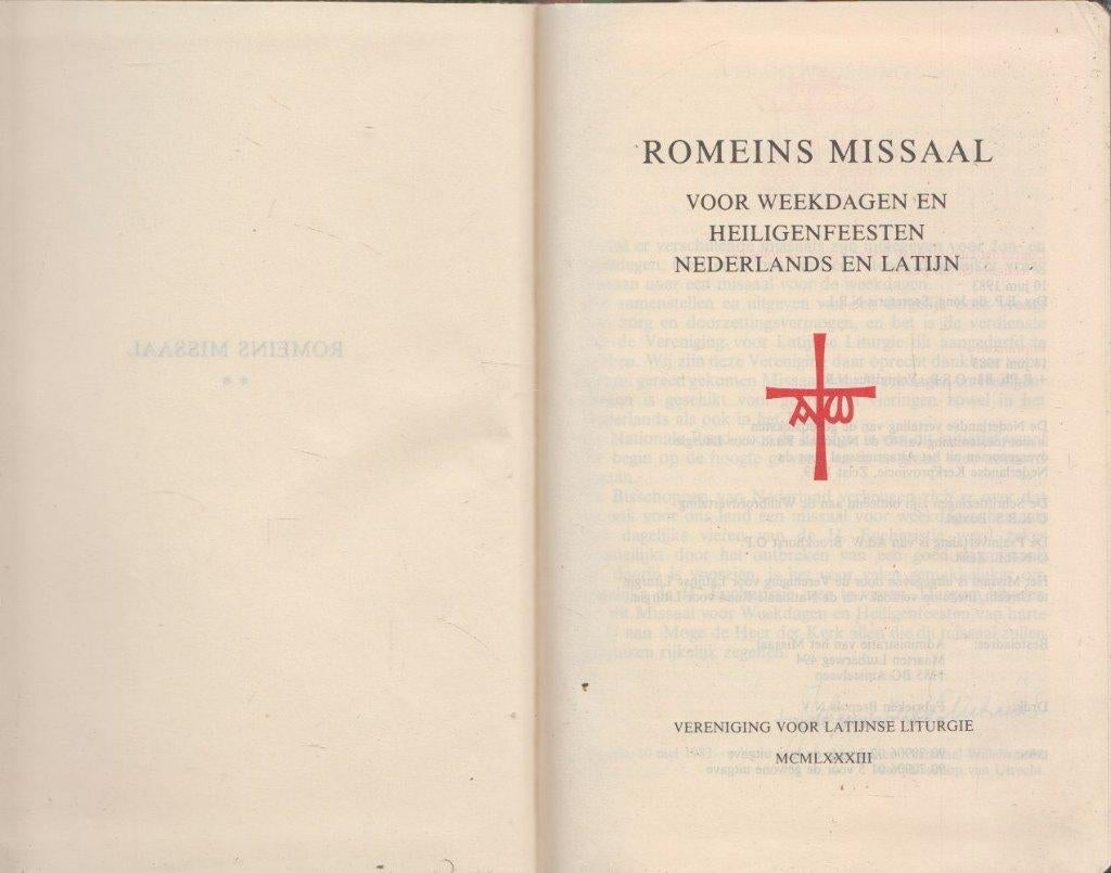 Romeins missaal voor weekdagen en heiligenfeesten, Ad.W. Bronkhorst, Verzenden, Christendom | Katholiek, Zo goed als nieuw