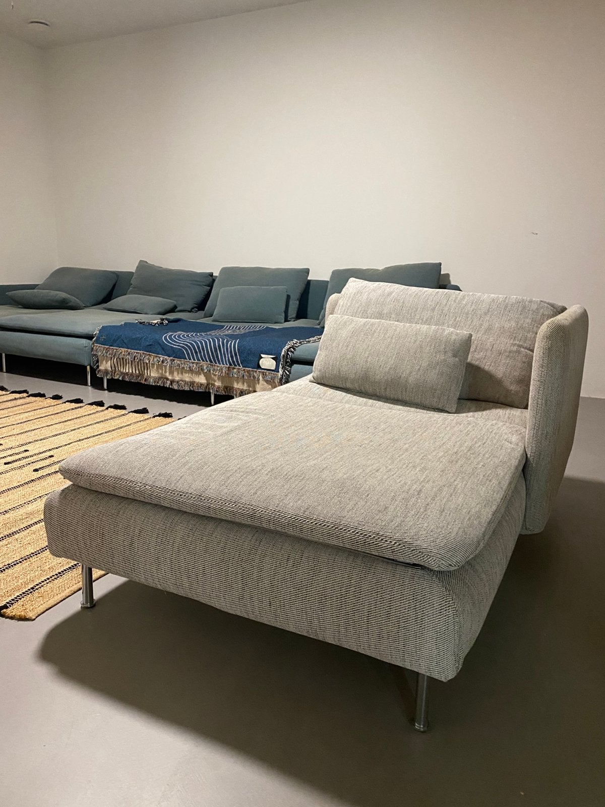 SÖDERHAMN Chaise longue, Viarp beige/bruin, Ophalen, Zo goed als nieuw, Minder dan 150 cm