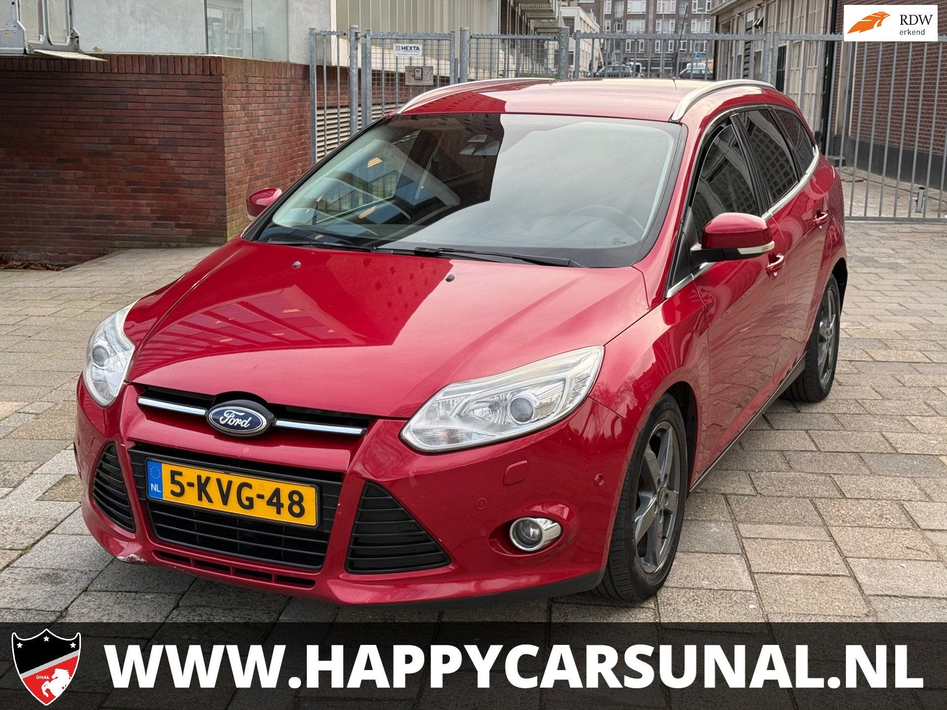 Ford Focus Wagon 1.6 TDCI ECOnetic Lease Titanium,NAVI, Auto's, Ford, Euro 5, Stof, Gebruikt, Zwart