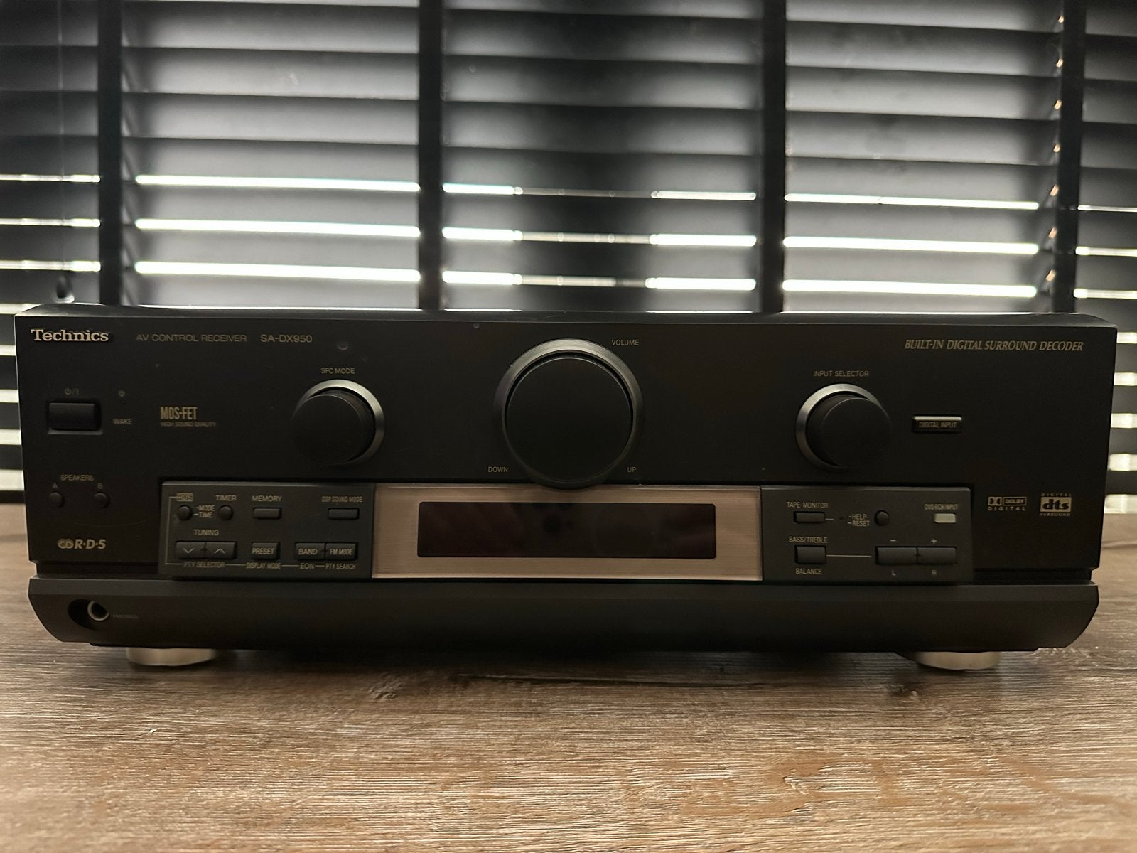 Technics SA-DX950 AV Control Receiver met afstandsbediening, Gebruikt, 60 tot 120 watt, Ophalen, Overige merken
