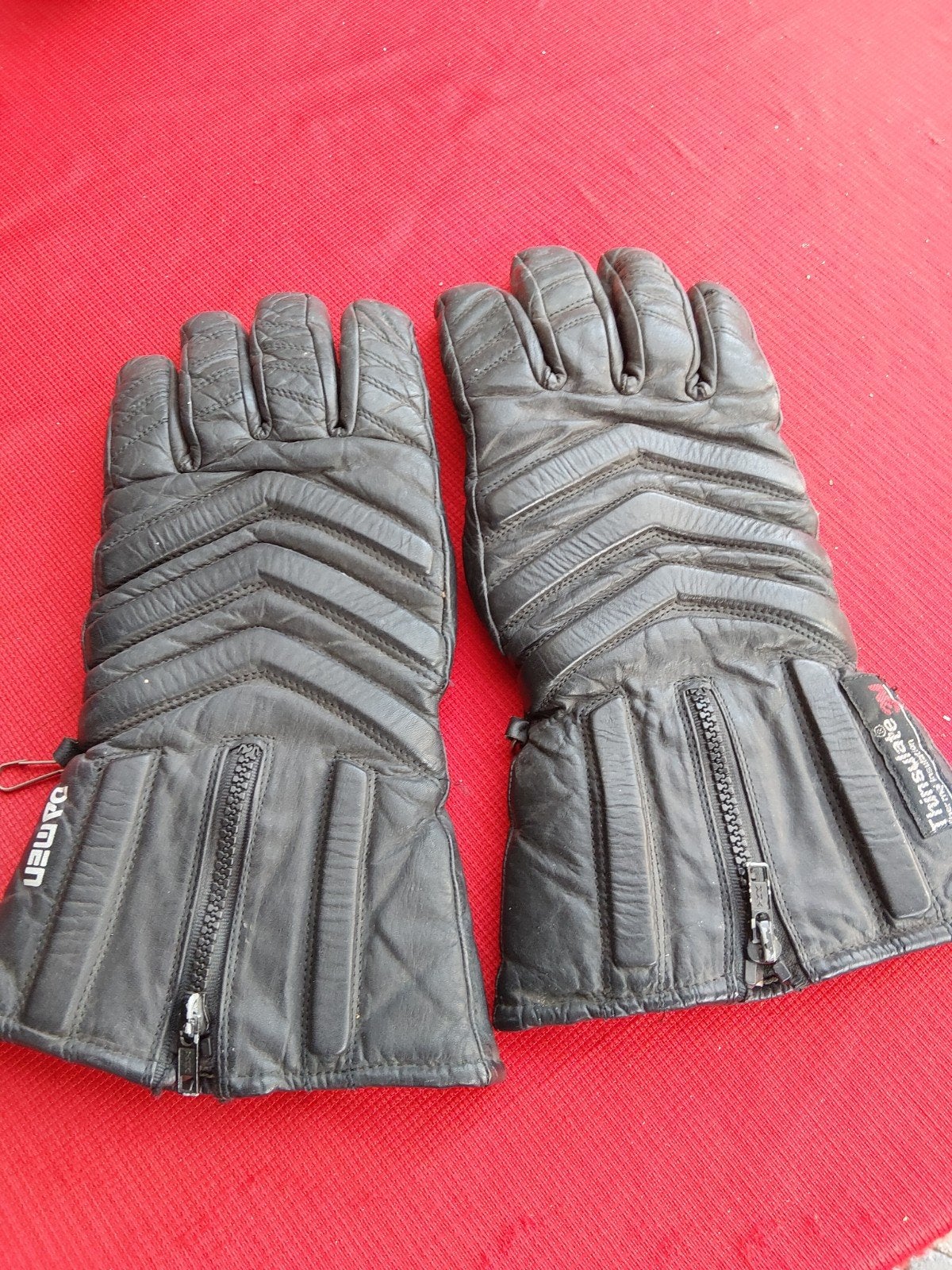 Damen Thinsulate Leren Motorhandschoenen, Motoren, Ophalen, Damen, Dames, Handschoenen
