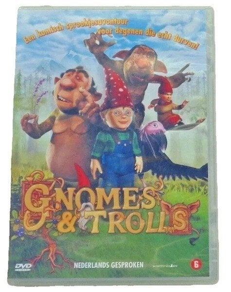 Gnomes & Trolls dvd Nederlands gesproken familiefilm, Verzenden, Zo goed als nieuw, Dier