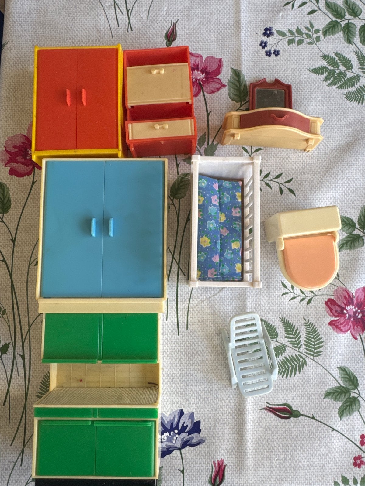 Vintage West-Duitsland Poppenhuis Meubels Set, Ophalen of Verzenden, Gebruikt, Decoratie