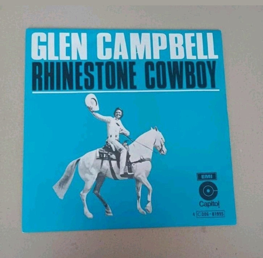 Glen Campbell  - Rhinestone Cowboy, Gebruikt, 7 inch, Ophalen of Verzenden, Pop