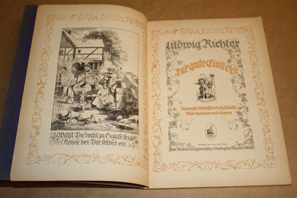 Ludwig Richter. Die gute Einkehr. Uitgave 1922., Ophalen of Verzenden, Gelezen, Artiest