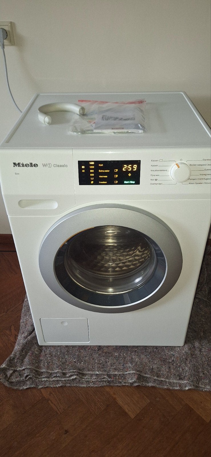 Miele WDB 030 WCS W1 Classic wasmachine uit 2019, Witgoed en Apparatuur, Wasmachines, Ophalen, Wolwasprogramma, 85 tot 90 cm, 1200 tot 1600 toeren