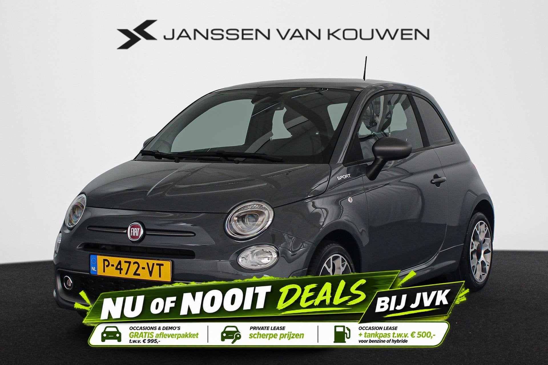 Fiat 500 1.0 Hybrid Sport Panoramadak Climate Control Apple