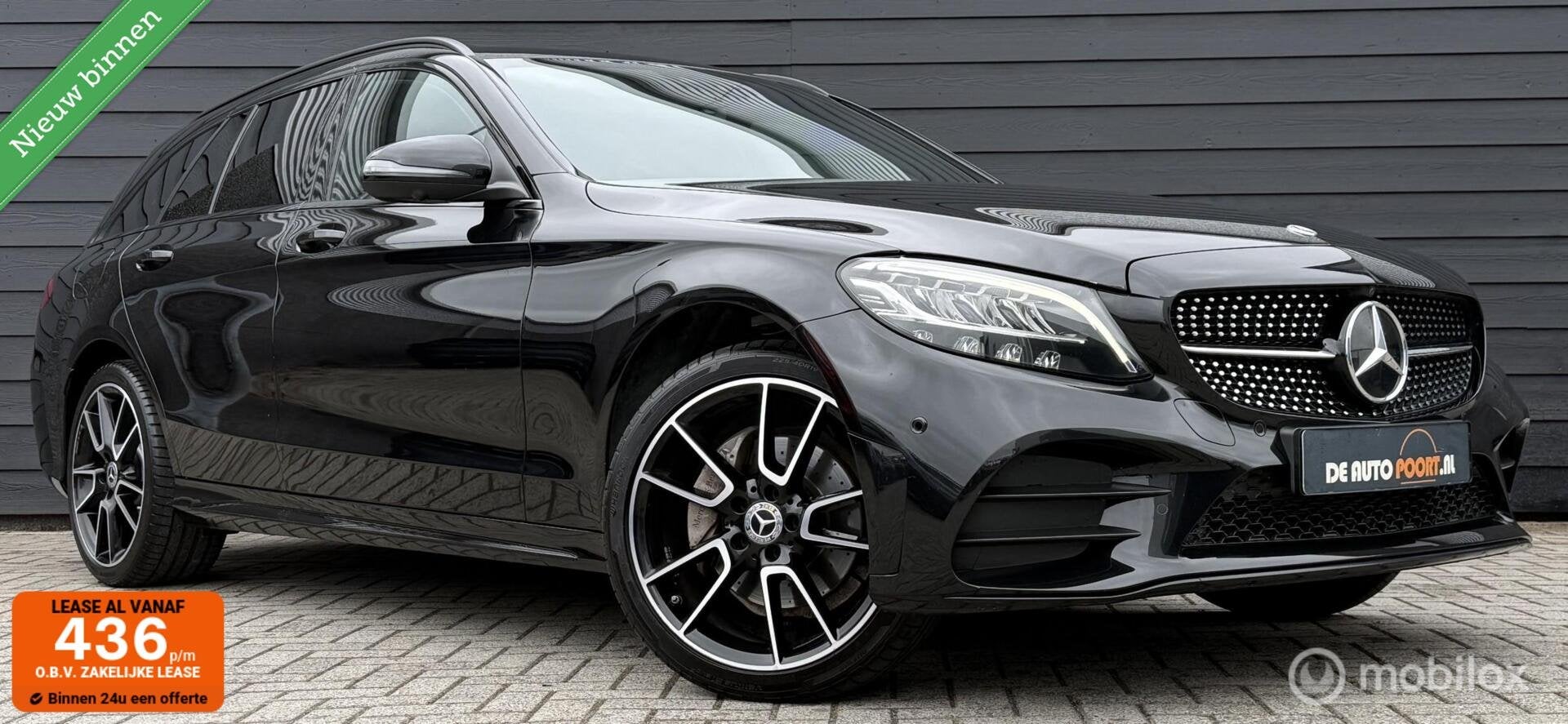 Mercedes C-klasse Estate 200 4MATIC AMG Line Burmester/LED/W, Auto's, Automaat, 1497 cc, 4 cilinders, Met garantie (alle)