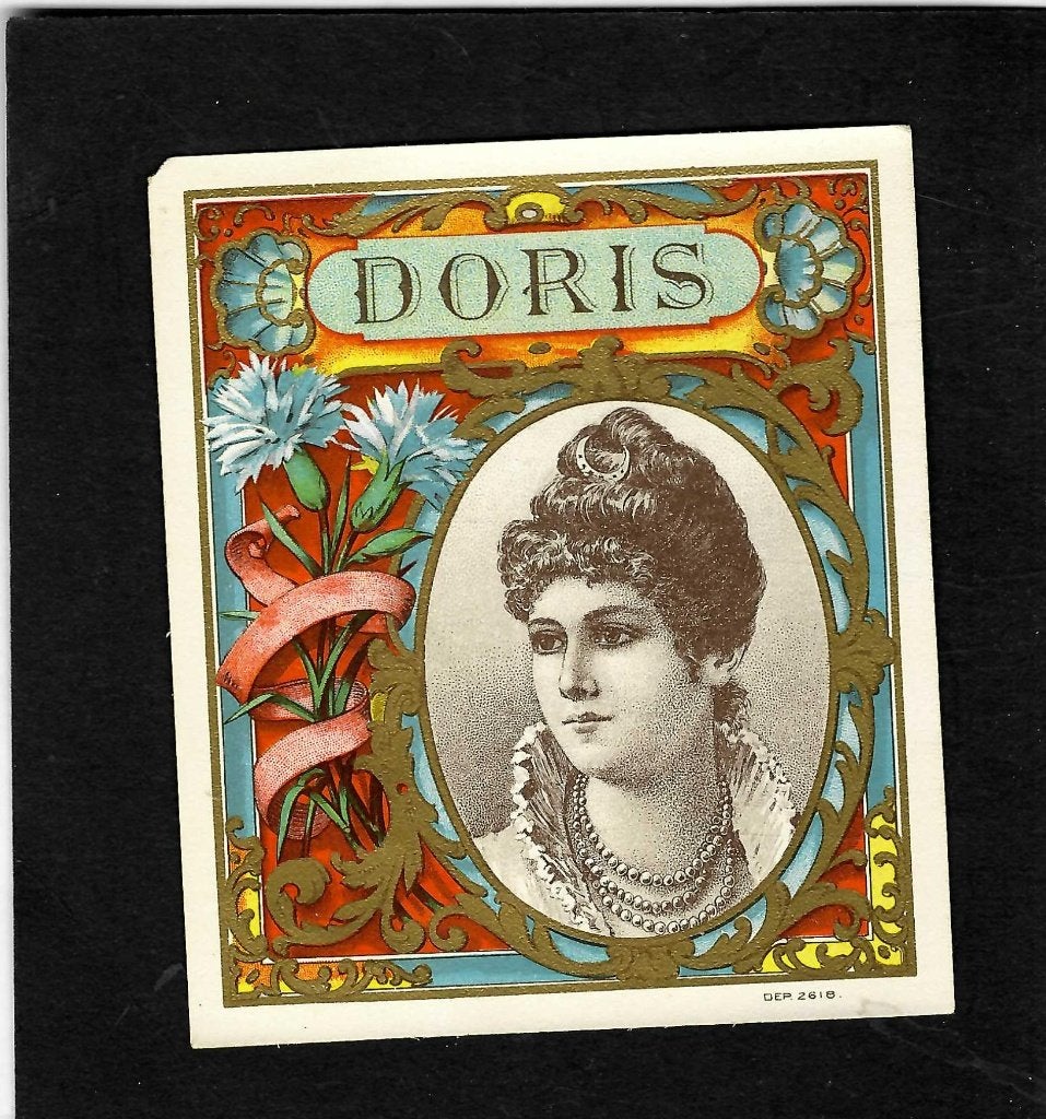 Doris   etiket   2618, Ophalen of Verzenden, Gebruikt, Sigarenbandjes