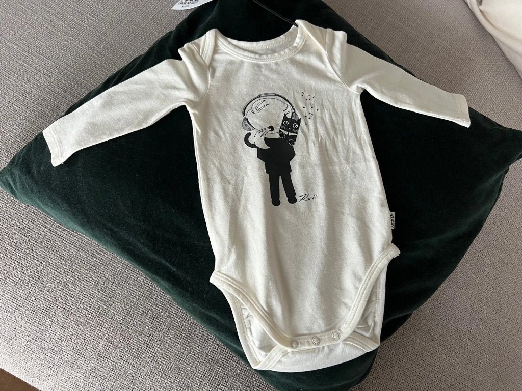 Romper Karl Lagerfeld ‘snowy kitten’ Choupette, Ophalen of Verzenden, Zo goed als nieuw, Zwart