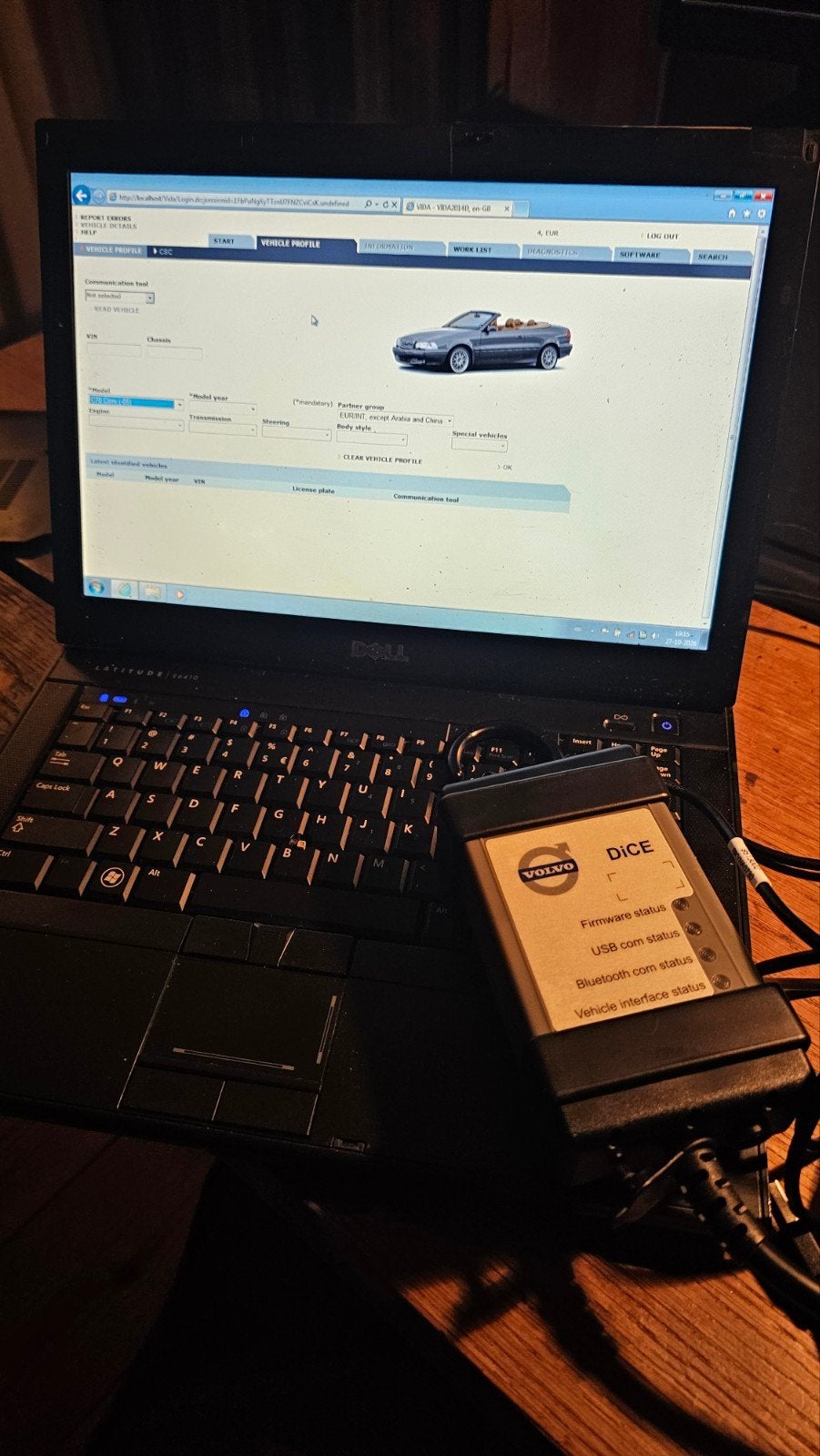 Volvo Vida set. Vida 2014D, Dice en Dell laptop, Auto diversen, Ophalen of Verzenden, Zo goed als nieuw