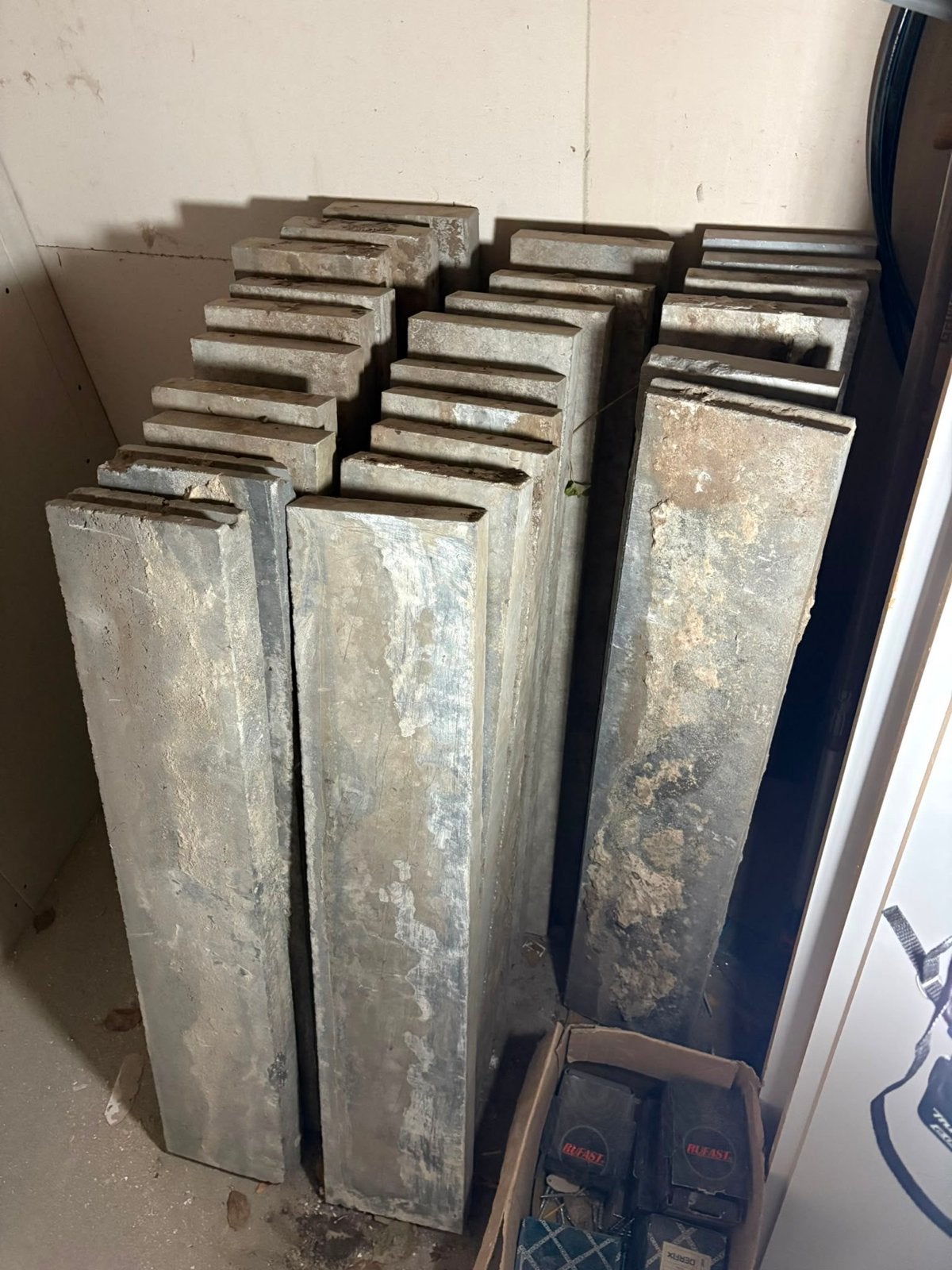 25 Stoepbanden van 1 meter - Gebruikt, Ophalen, Gebruikt, Overige typen, Overige materialen