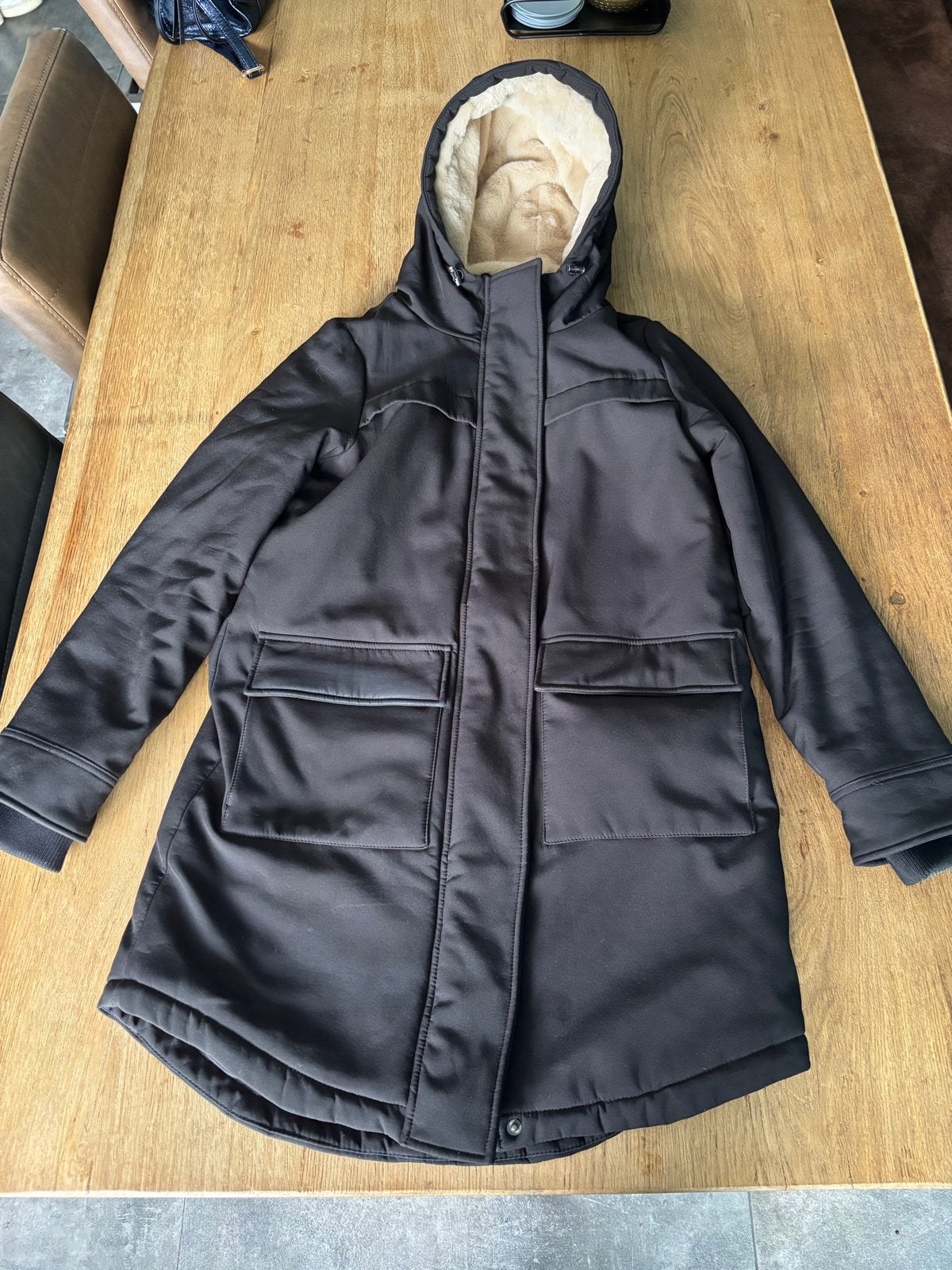 Zwarte winterjas parka ONLY maat S, Kleding | Dames, Ophalen of Verzenden, Maat 36 (S), Zwart