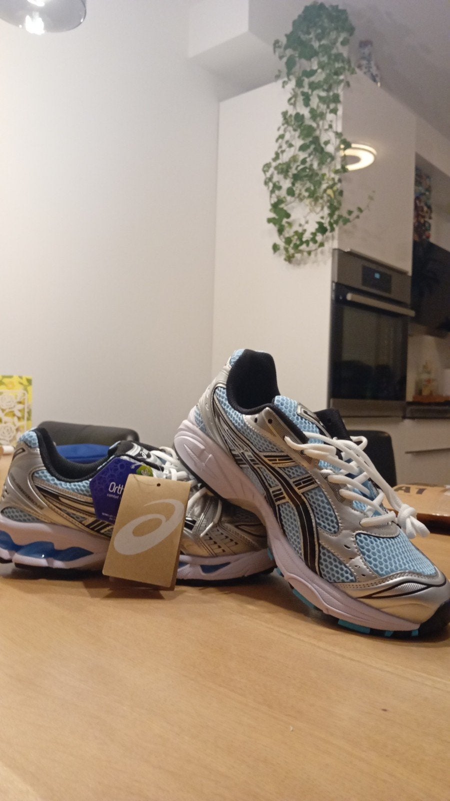Asics Gel-Kayano 14 sky blue with grey - Size 44, Nieuw, Sneakers of Gympen, Asics, Verzenden