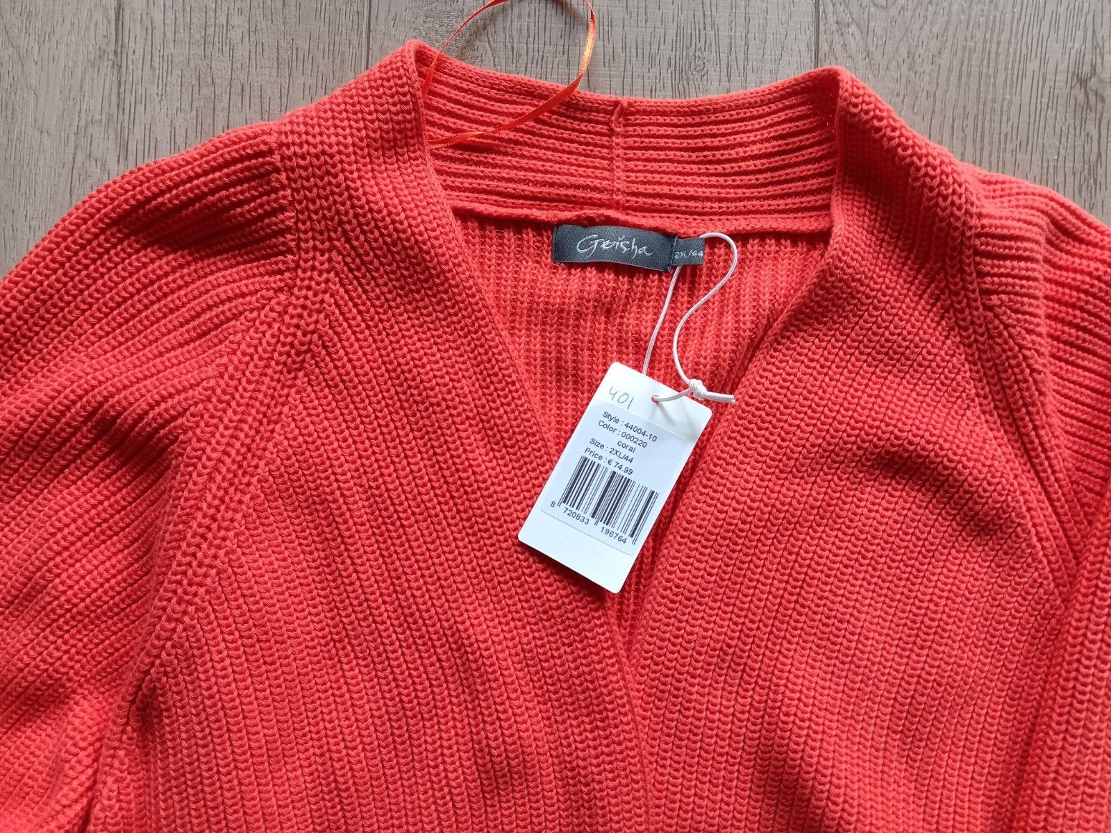 Nieuw Geisha vest met driekwart mouw, maat 44, Geisha, Maat 42/44 (L), Nieuw, Oranje