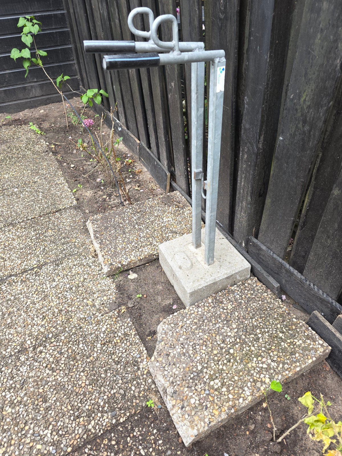 Fietsenrek voor 2 fietsen - stevig en compact, Ophalen of Verzenden, Gebruikt