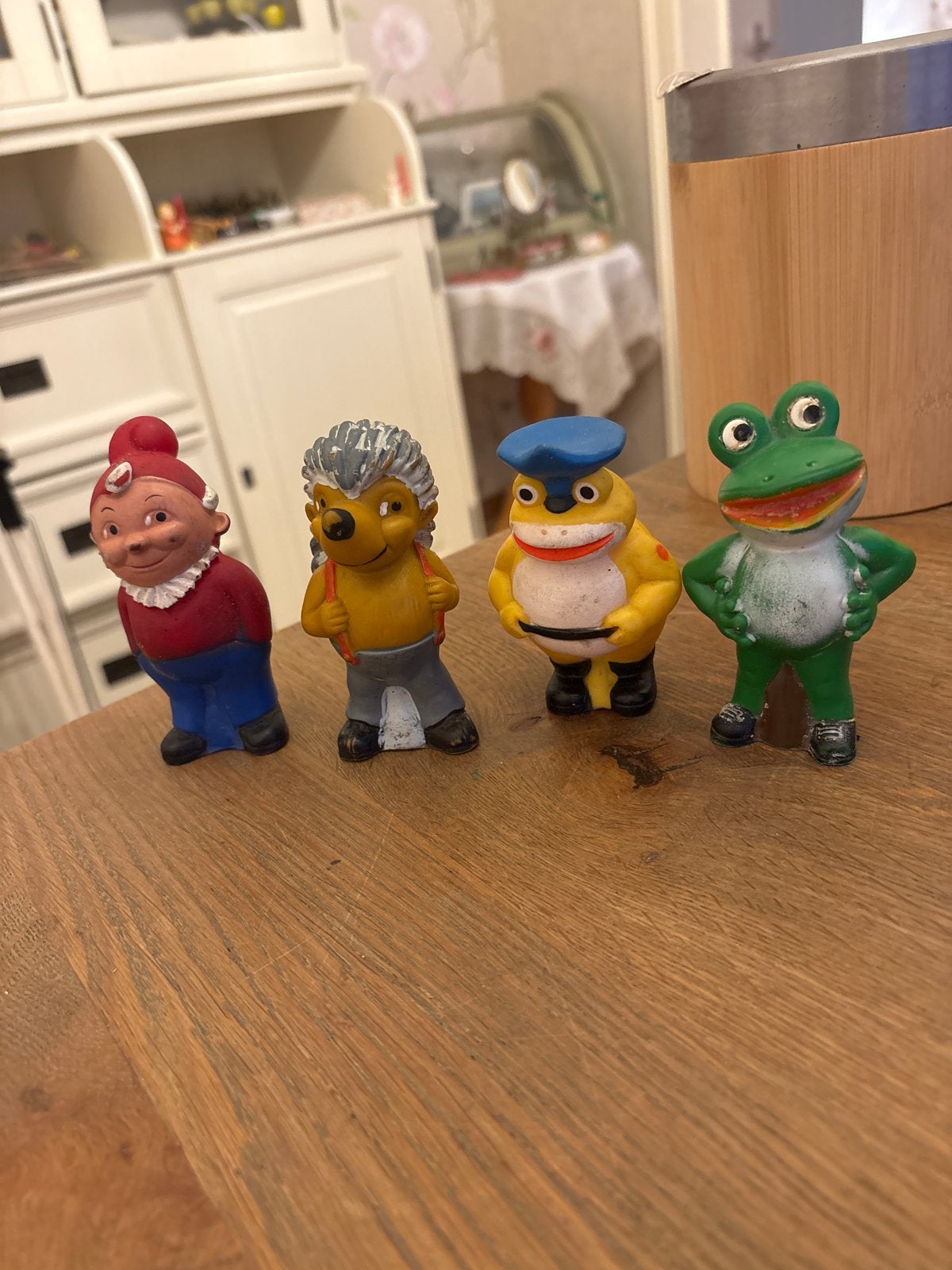 Titel:4x Vintage Lurchi &  figuren (Salamander Shoes) J, Ophalen of Verzenden, Gebruikt