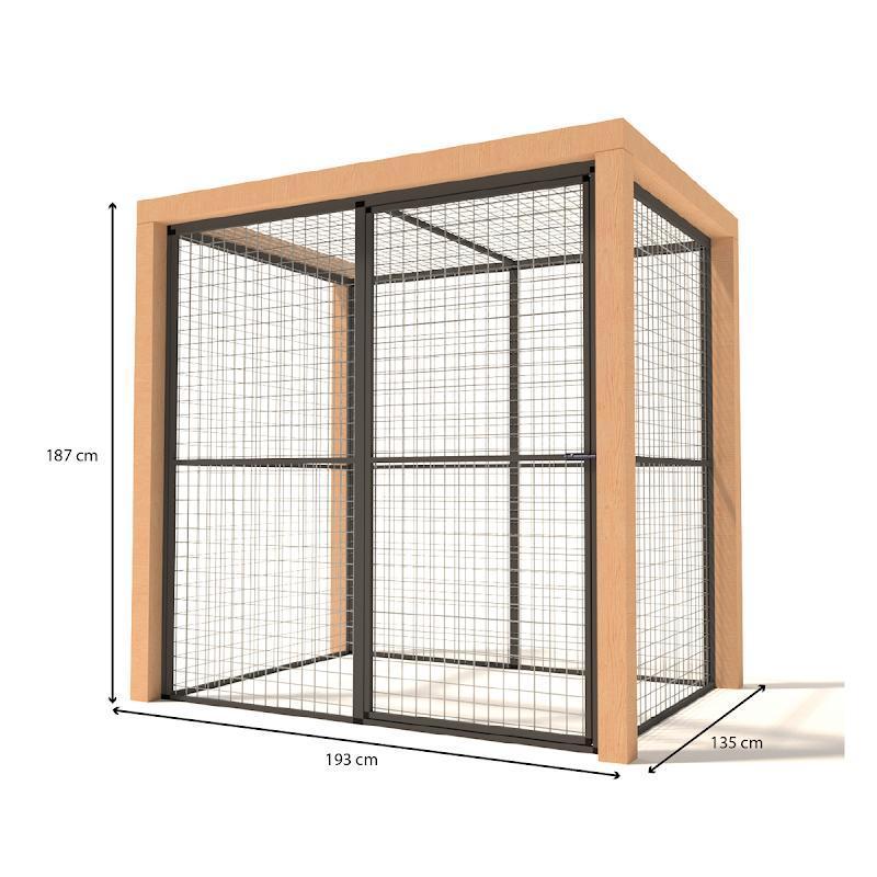 Volière Aluminium Olivia, Dieren en Toebehoren, Ophalen of Verzenden, Nieuw, Aluminium, Volière