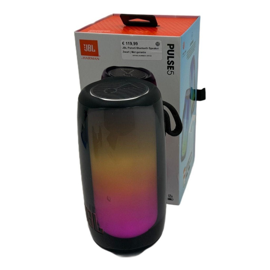 JBL Pulse 5 Bluetooth Speaker Zwart | Met garantie, Audio, Tv en Foto, JBL, Dordrecht@usedproducts.nl, Toulonselaan 72, Overige typen