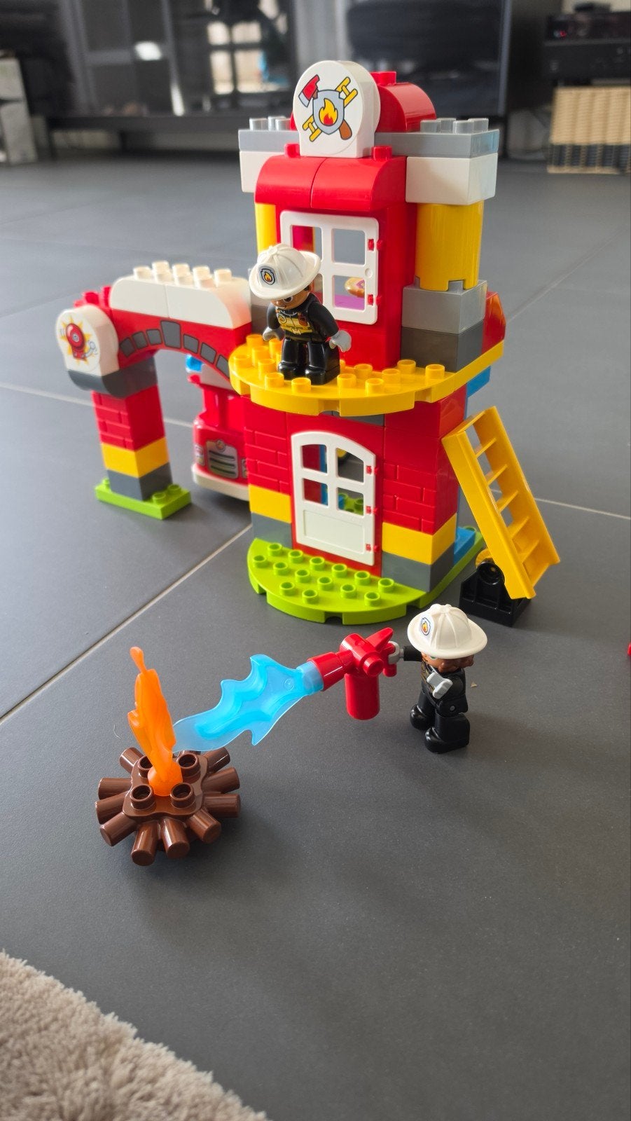 Grote Duplo collectie, ca 11 sets, schoon met IKEA opbergbox, Ophalen, Zo goed als nieuw, Duplo, Inclusief minifiguren
