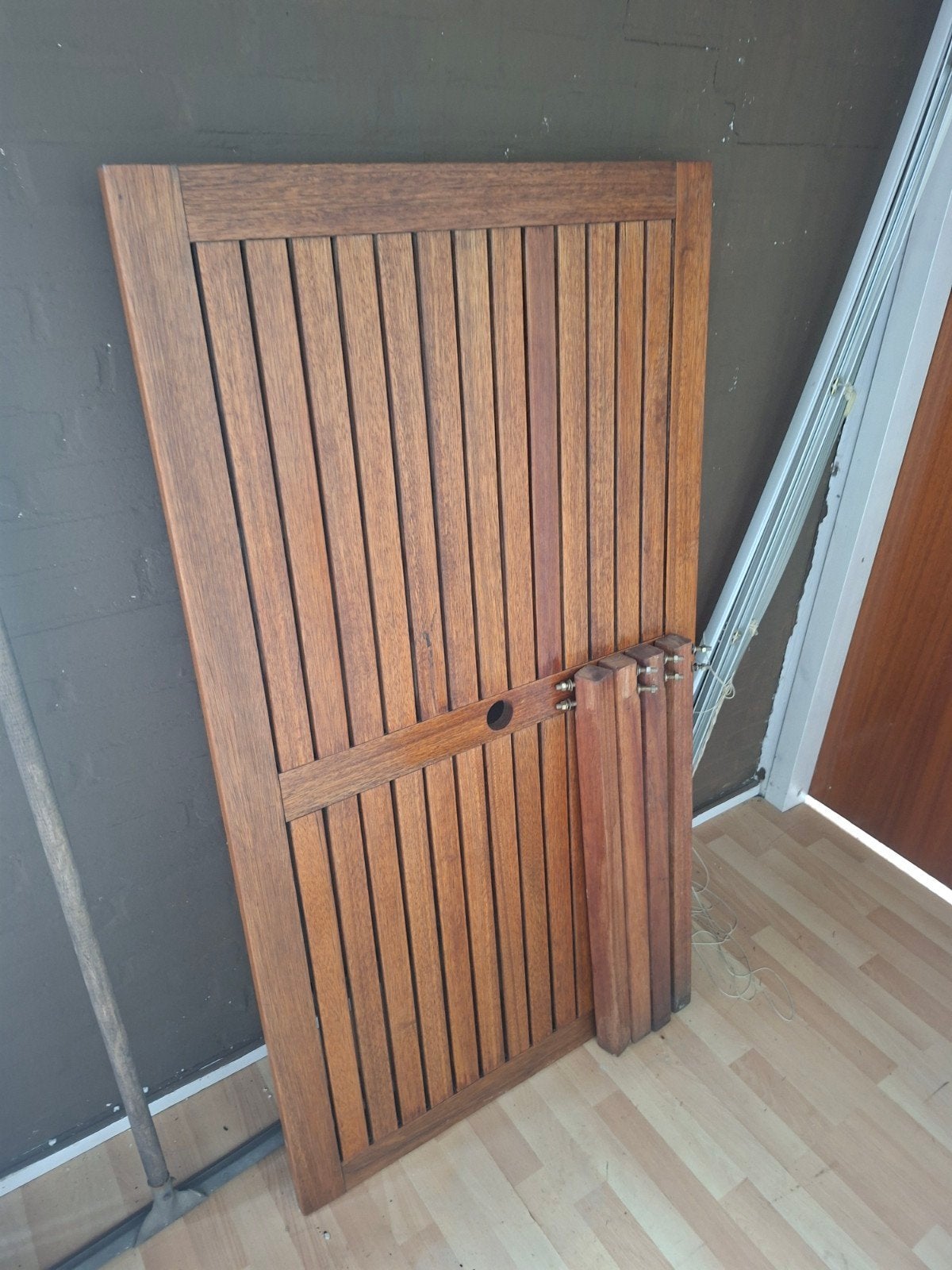 Houten inklapbaar tafelblad - Teak, Minder dan 45 cm, Gebruikt, Ophalen of Verzenden, 75 cm of meer