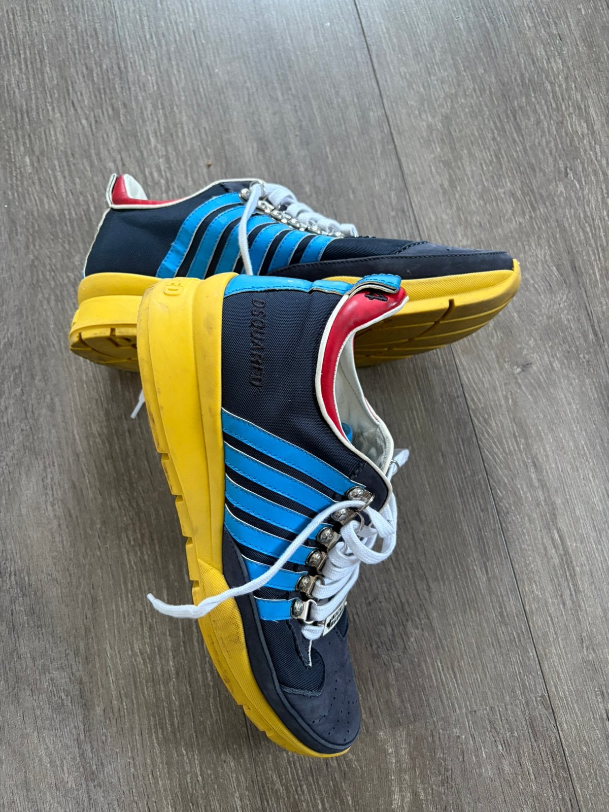 Dsquared2 sneakers heren maat 41, Blauw, Ophalen of Verzenden, Sneakers of Gympen, Gedragen