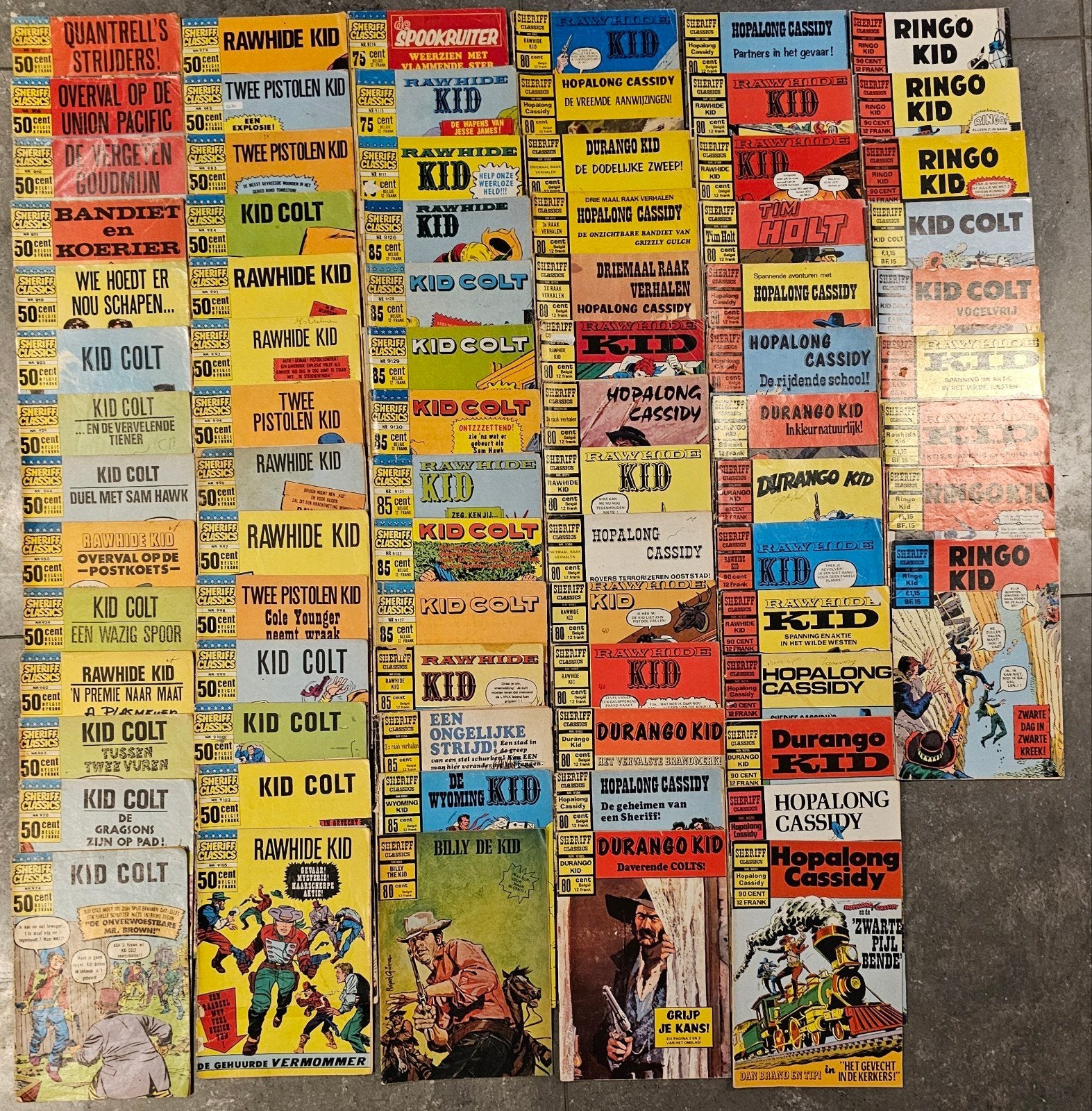 Grote collectie vintage stripboeken (western), Boeken, Meerdere stripboeken, Ophalen of Verzenden, Gelezen
