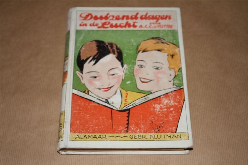 Duizend dagen in de lucht. Vletter. Kluitman 1926., Boeken, Ophalen of Verzenden, Gelezen