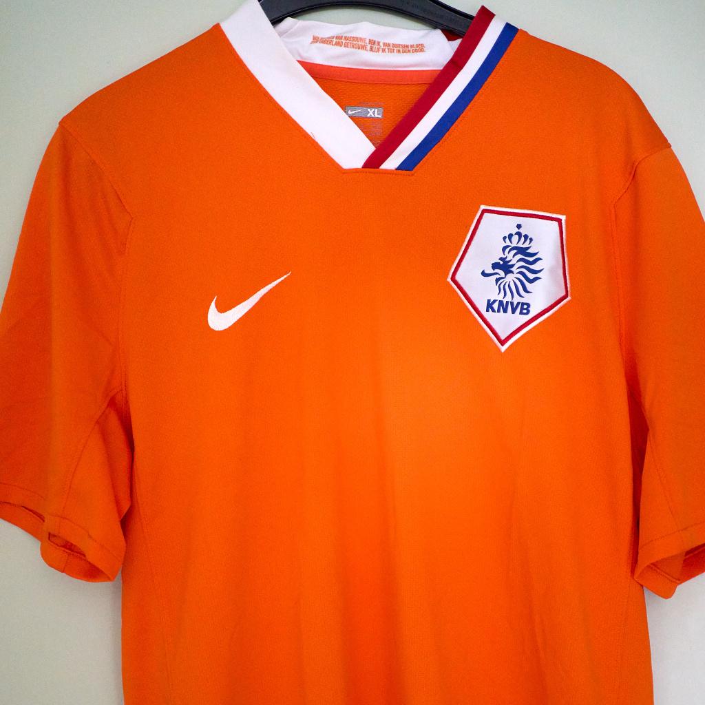 Origineel Nike oranje shirt EK 2008 XL – volkslied in kraag, Nike, Maat 56/58 (XL), Oranje, Ophalen of Verzenden