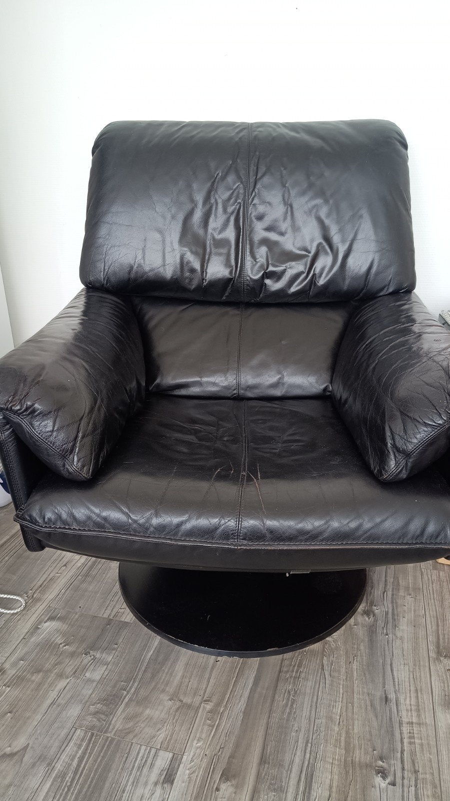 Fauteuil, Ophalen, Gebruikt, 50 tot 75 cm, Leer