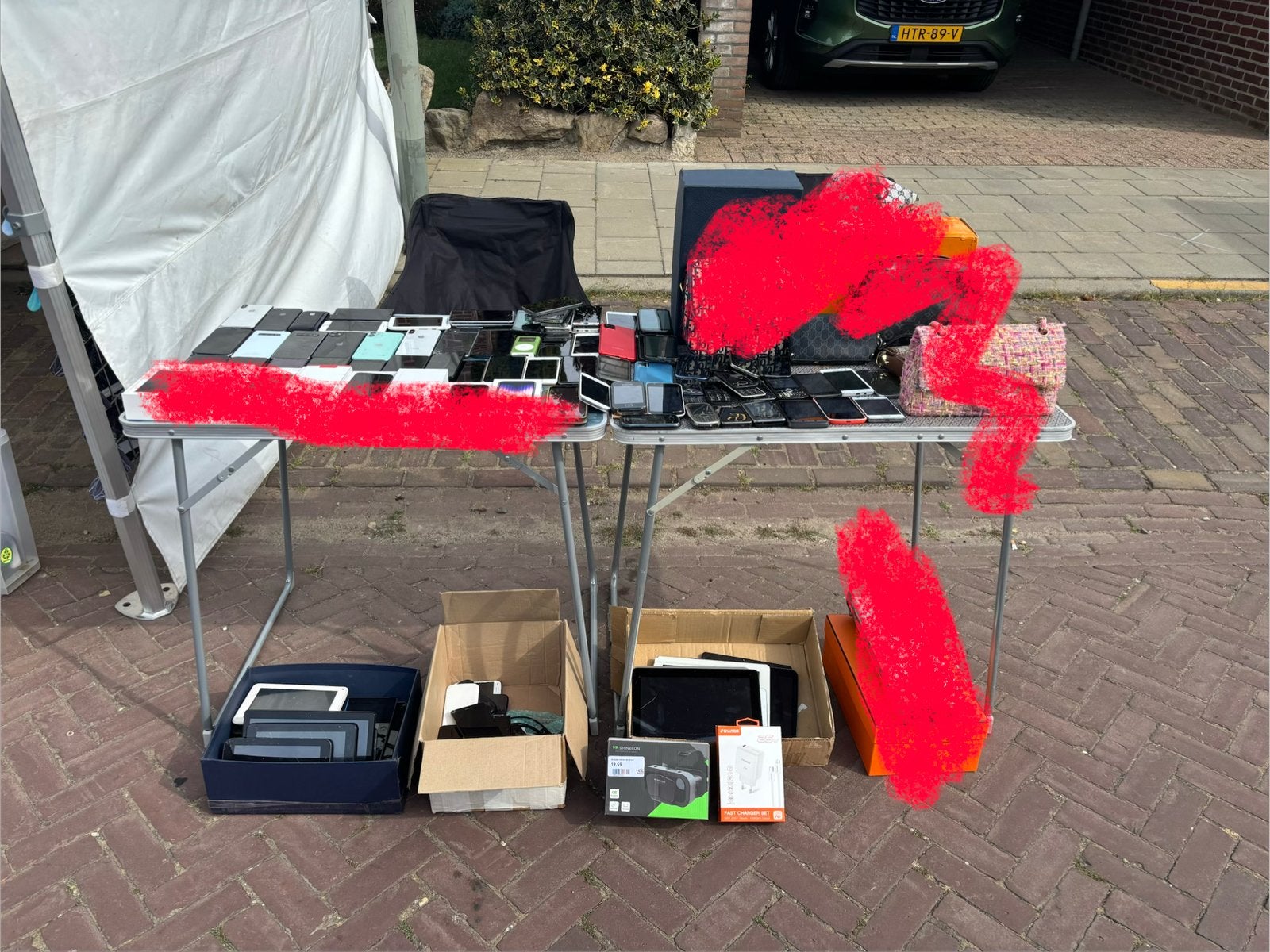 Partij telefoons en tablet, Ophalen, Zo goed als nieuw