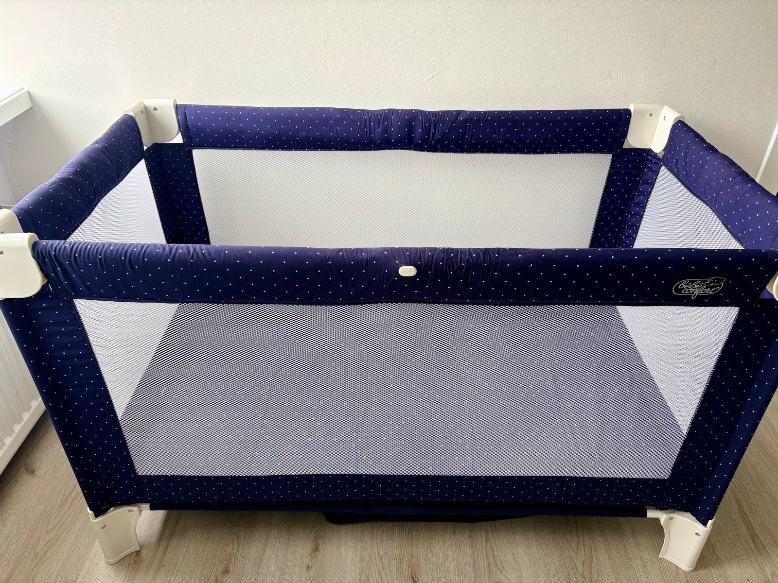 Bebe Comfort Opvouwbaar Campingbedje - Makkelijk mee te neme, Ophalen, Blauw, 190 cm of minder, Zo goed als nieuw