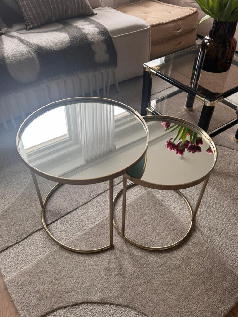 Zara home coffee table set, 45 tot 60 cm, Minder dan 55 cm, Rond, Ophalen of Verzenden