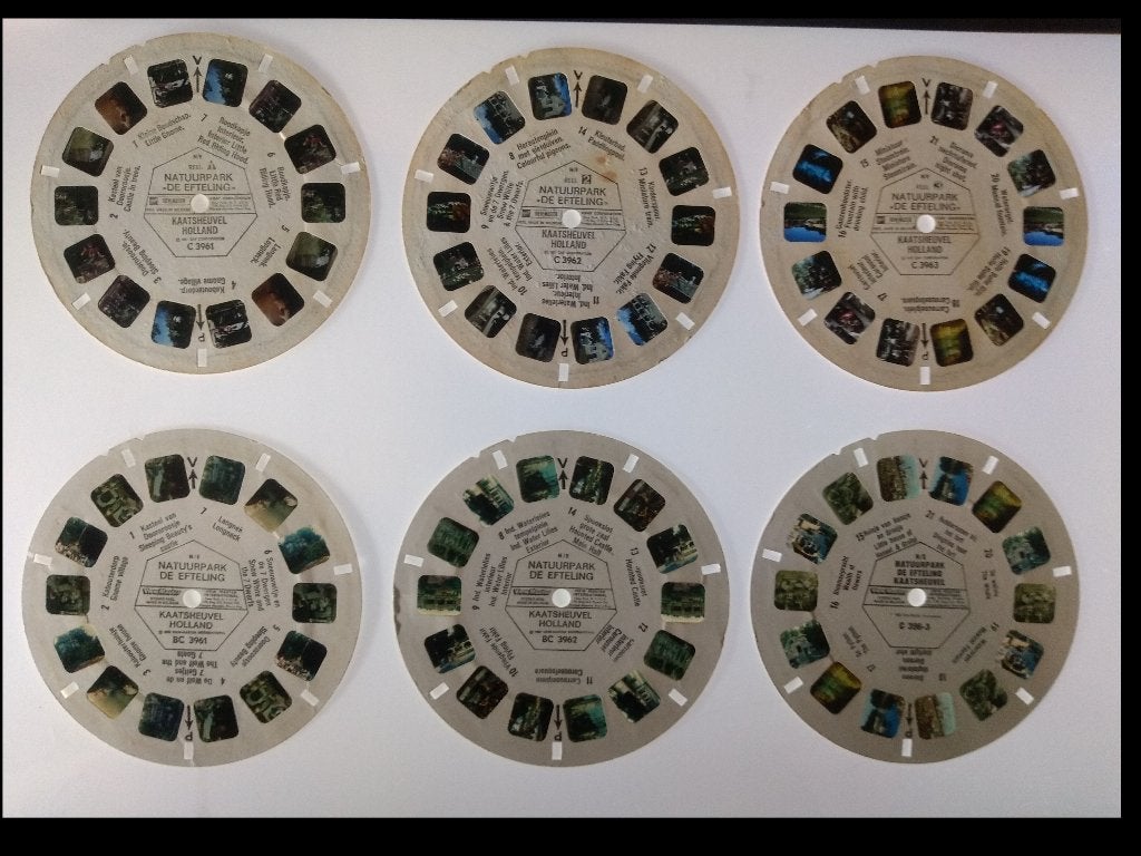 Efteling - 6 Viewmaster Schijven - jaren '70/'80, Verzamelen, Efteling, Ophalen of Verzenden, Gebruikt, Overige typen