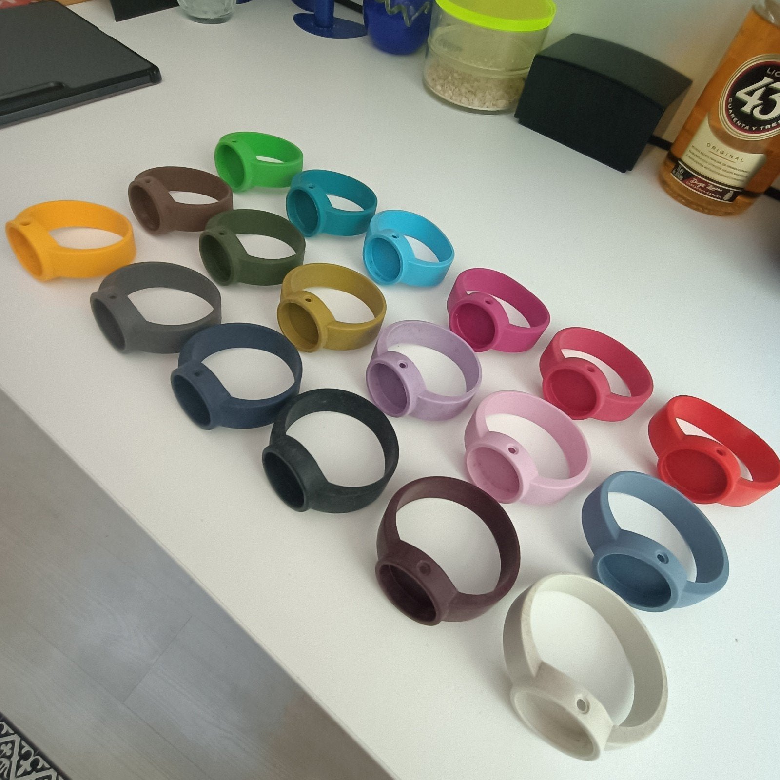 rubberen horlogebandjes  in de maat medium, Sieraden, Tassen en Uiterlijk, Horloges | Dames, Overige merken, Kunststof, Gebruikt