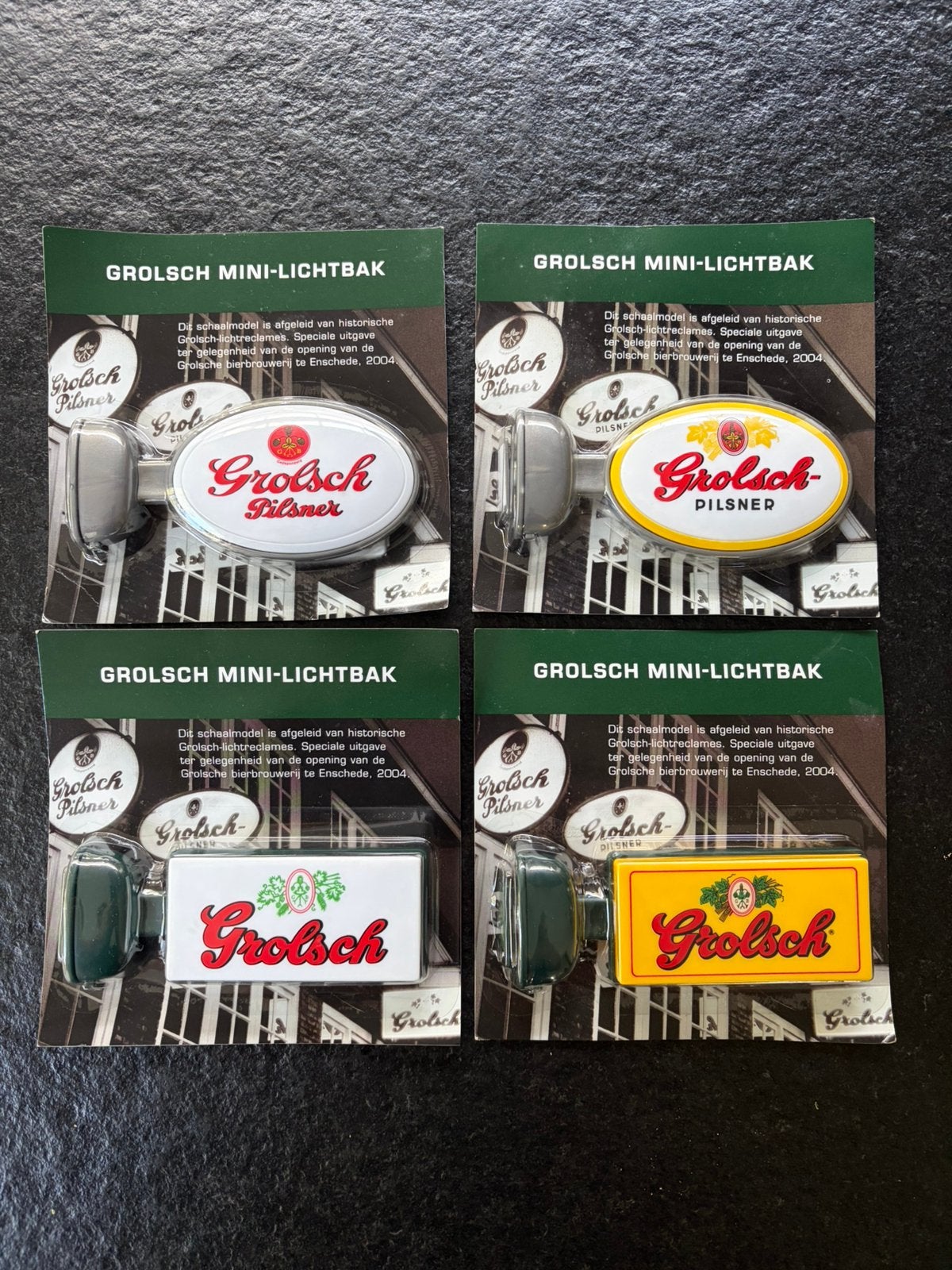 Grolsch mini lichtbak 4 stuks, Verzamelen, Ophalen of Verzenden, Nieuw, Overige onderwerpen
